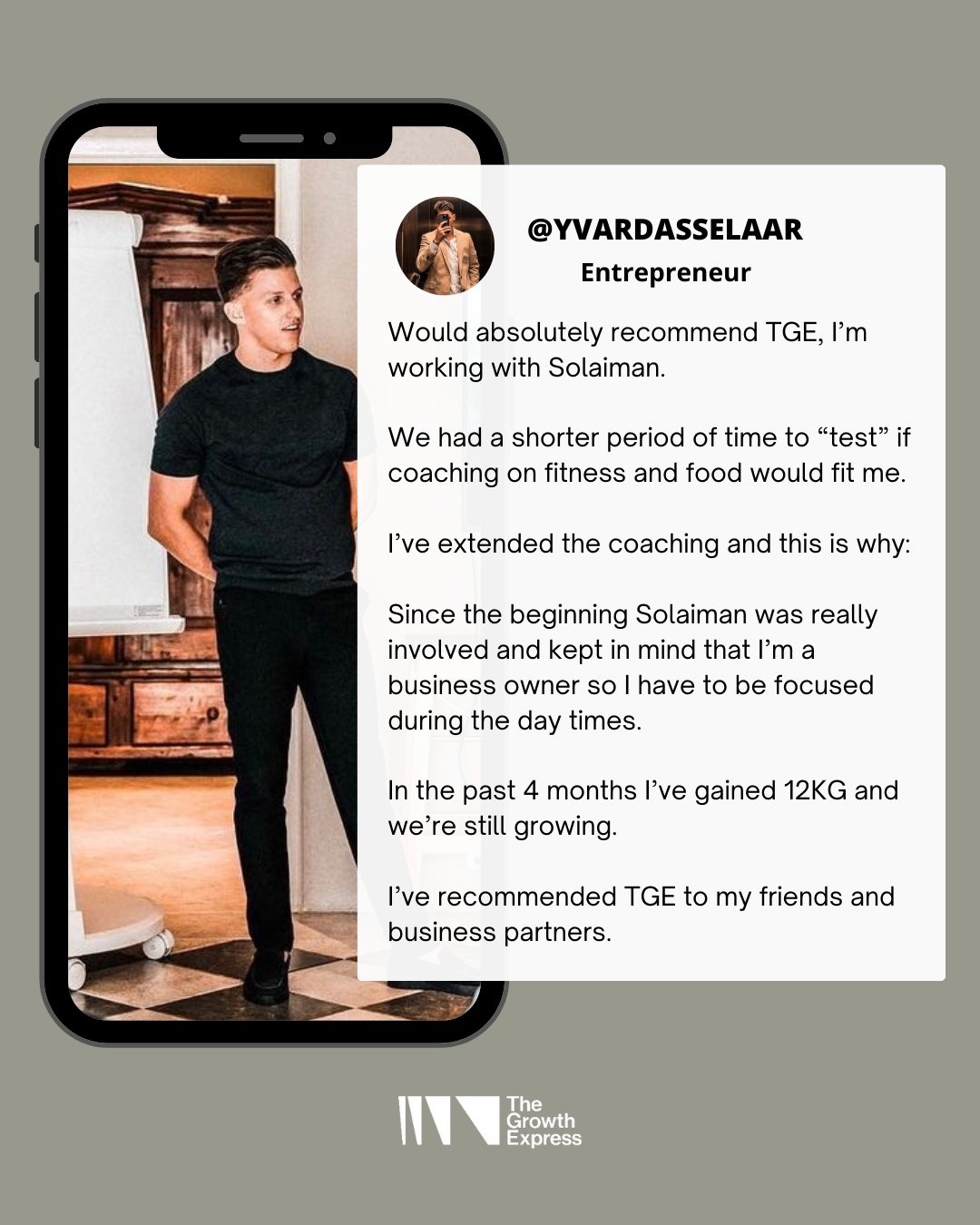 Testimonial Yvar Dasserlaar