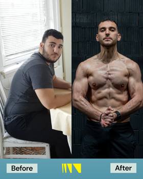 Oussama voor en na